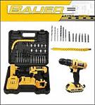 Bauer Power Tools 36 Volt 5,0 Amper Darbeli Metal Şanzuman +27 Parça Set Şarjlı Vidalama Matkap