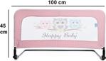 Bebebebek Katlanabilir Yatak Bariyeri 100 X 45 Cm Pembe