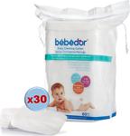 Bebedor 60\'lı 30 Paket Bebek Temizleme Pamuğu