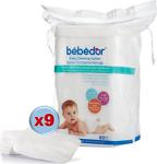 Bebedor 60\'lı 9 Paket Bebek Temizleme Pamuğu