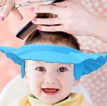 Bebek Banyo Şampuan Siperi Şapkası Köpük Siperlik Mavi Pembe