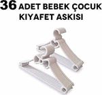 Bebek Kıyafet Askısı 36'Lı Elbise Askısı Çocuk Kıyafet Askısı