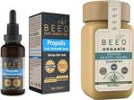 Bee'O Organik Propolis Arı Sütü Ham Bal 190 Gr (Çocuklar Için) - Suda Çözünür Propolis Damla 20 Ml.