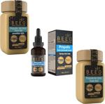 Bee'O Propolis Arı Sütü Ham Bal Karışımı 2 X 190 G + Propolis Damla 20 Ml