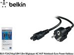 Belkin Blk-F3A214Cp1.8M 1.8M Bilgisayar Ac M/F Notebook Euro Power Kablosu