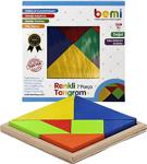 Bemi 7 Parça Renkli Ahşap Tangram