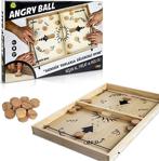 Bemi̇ Angry Ball - Ahşap Maç Oyunu -Kutu Çocuk Ve Aile Oyunu - Lüks Doğal Ahşap Kutu Oyunu