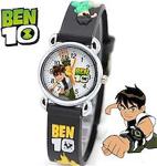 Ben10 Siyah Erkek Çocuk Analog Kol Saati 3d Silikon Kordon