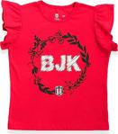 Beşiktaş Lisanslı Kız Çocuk Kısa Kollulu T-Shirt Kırmızı