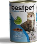 Bestpet Soslu Parça Etli Somonlu 415 gr Yetişkin Kedi Konservesi