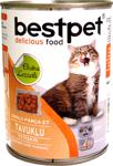 Bestpet Soslu Parça Tavuk Etli 415 gr Yetişkin Kedi Konservesi