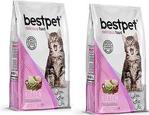 Bestpet Tavuklu ve Pirinçli 1 kg 2'li Paket Yavru Kuru Kedi Maması