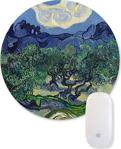 Bi Tıkla Gelsin Van Gogh Olive Trees Baskılı Yuvarlak Mouse Pad - Unl042Y