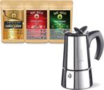 Bialetti Moka Pot Musa 2 Cup + 3 X 100 Gr Espresso Kahve Hediye