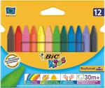 Bic 12 Renk Üçgen Mum Boya