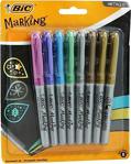 Bic 8'Li Marking Color Blırter Metalik Renkli Markör Kalem