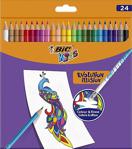 Bic Evolution İllision 24 Renk Boya Ve Sil Kuru Boya