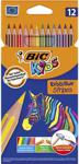 Bic Evolution Stripes Kuru Boya Kalemi 12 li Kutu 950522