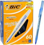 Bic Round Stic 60'Lı Tükenmez Kalem Mavi