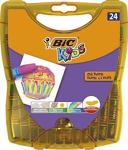 Bic Yağlı 24 Renk Plastik Kutulu Pastel Boya