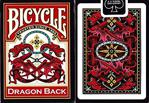 Bicycle Dragon Back Red Gold İskambil Oyunu Kartı Kartları Kağıdı