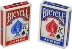 Bicycle Jumbo Index Kırmızı Mavi Oyun Kartı Kağıdı 2 Desteleri