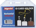 Bigpoint Kart Kabı Yatay Şeffaf 85X54Mm 5'Li Poşet