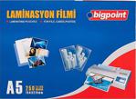 Bigpoint Laminasyon Filmi A5 125 Mikron 100\'lü Kutu