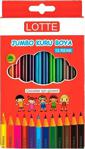 Bigpoint Lotte Jumbo Üçgen Kuru Boya Kalemi 12 Renk 6'Lı Şirink