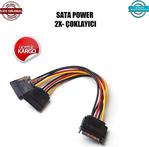 Bilgisayar Sata Power Çoklayıcı 2X Y Kablo