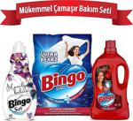 Bingo Çamaşır Deterjanı Ultra Beyaz 4 Kg+Deterjan 4 Lt Renkli+Çamaşır Yumuşatıcı 1440 Ml Manolya Bahçesi