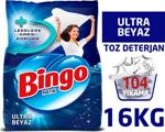 Bingo Matik Toz Çamaşır Deterjanı 4 kg Ultra Beyaz 4'lü - 16 kg