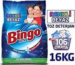 Bingo Matik Toz Çamaşır Deterjanı Renkli & Beyaz 8 Kg 2'Li