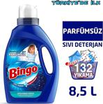 Bingo Parfümsüz Hipoalerjenik Sıvı Çamaşır Deterjanı 33 Yıkama 4 X 2145 Ml