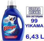 Bingo Ultra Beyaz Sıvı Deterjan 2145 Ml 33 X 3 :99 Yıkama