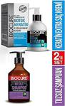 Biocure Tuzsuz, Arındırıcı Şampuan 500Ml + Biocure Onarıcı, Yapılandırıcı, Dolgunlaştırıcı Keratin Botoks 250Ml- Botox