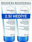 Bioderma Atoderm Cream Tube 200 ml 2.si Hediye Kuru Ciltler için Nemlendirici Krem