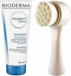 Bioderma Atoderm Nemlendirici Krem 200Ml Ve Pudrashine Yüz Temizleme Fırçası