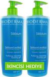 Bioderma Sebium Foaming Gel 500 ml 2'li Paket Karma ve Yağlı Ciltler Temizleme Jeli