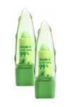 Biorlx %99 Aloe Vera Lip Balm 3,5 gr x2 Adet Renksiz Dudak Nemlendirici