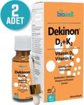 Biowell Dekinon D3 K2 Vitamini Damla 20 Ml X 2 Adet