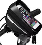 Bisiklet Gidon Telefon Tutucu Su Geçirmez Ekranlı Fermuarlı Direksiyon Telefon Çantası