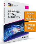 Bitdefender Total Security Multi Device 2019 (5 Ci̇haz 1 Yil)