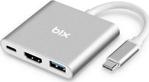 Bix Bx13Hb Usb 3.0 Type-C Hdmi Çok Girişli Adaptör