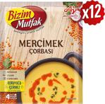 Bizim Mutfak 72 Gr 12'Li Paket Kemik Suyuna Mercimek Çorbası