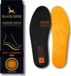 Black Deer Hyper Boost X30 Soft Comfort Siyah-Turuncu Ortopedik Tabanlık