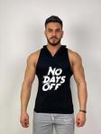 Black İstanbul Black - No Days Of - Tank Top Gym Kapşonlu Hoodie Sporcu Atleti