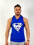 Black - Superman Kapşonlu Fitness Atleti