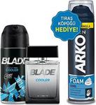 Blade Cooler Erkek EDT Parfüm 100ml & 150ml Deodorant Arko Men 200ml Tıraş Köpüğü Hediye