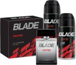 Blade Faster Edt 100 Ml + Deo Sprey 2X150 Ml Erkek Parfüm Seti